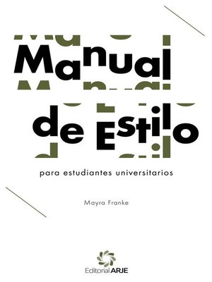 cover image of Manual de estilo para estudiantes universitarios